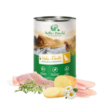 Müller´s Naturhof Huhn und Forelle 800g